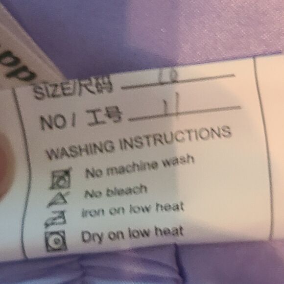 Ball Gown, Prom, Formal (16) Lilac Strapless Embroidered Gown w/Separate Sleeves - Picture 10 of 10